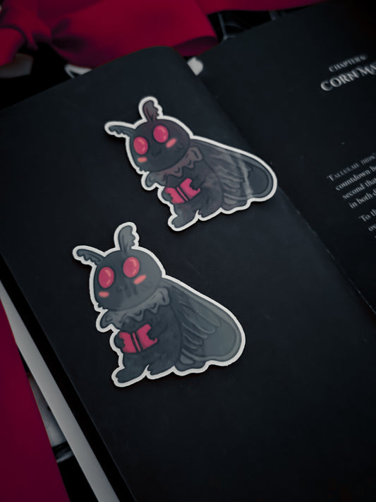 Moth Reader Sticker