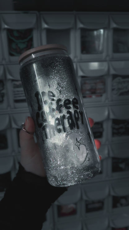 Iced Coffee Therapy Snow Globe Tumbler