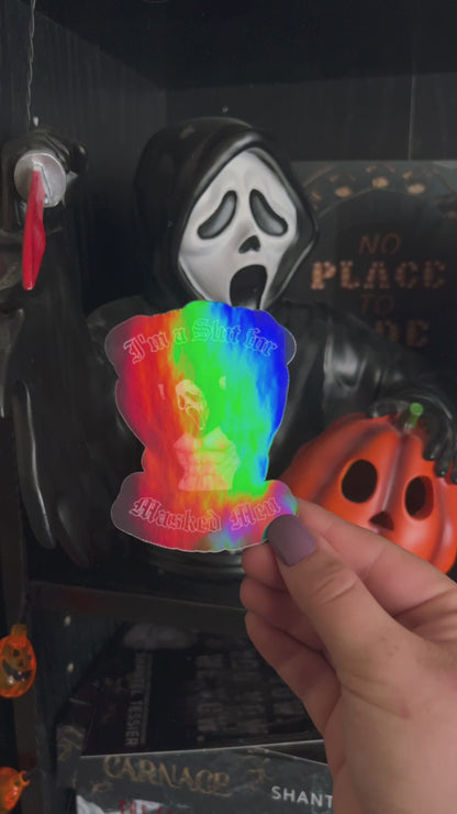I'm a Slut for Masked Men - Sticker
